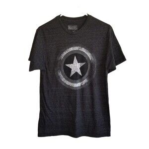 ❤️3/$12 Mad Engine Marvel Captain America Gray T Shirt